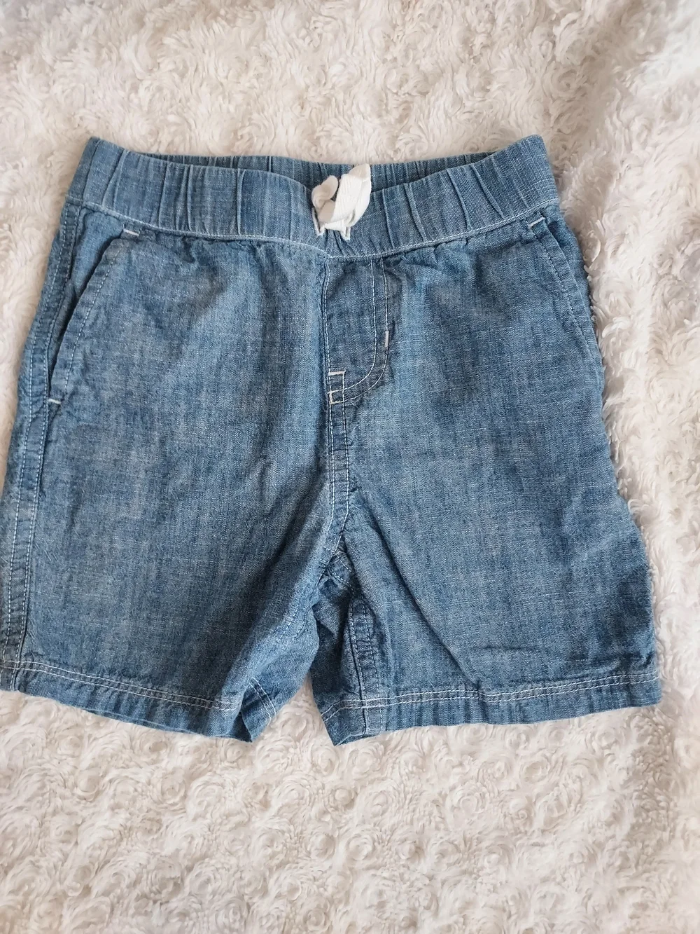 Ralph Lauren Light Heathered Blue Baby Cotton Shorts 24mo Preppy Summer Spring